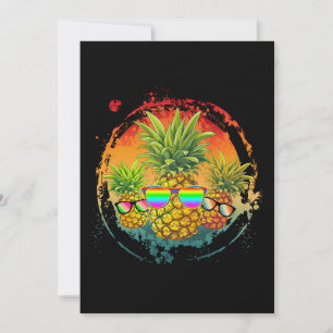 Funny Pineapple Summer Vibes Invitation