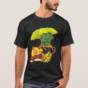 Funny Pineapple Sunglasses Coconut Exotic Tropical T-Shirt