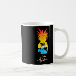 Funny Pineapple Sunset - Hola Beaches Coffee Mug
