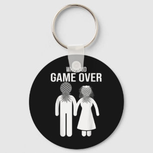 Funny Pineapple Swinger Gift Wedding Bride Groom M Key Ring