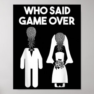 Funny Pineapple Swinger Gift Wedding Bride Groom M Poster