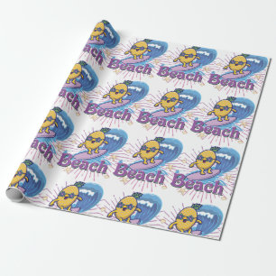 funny pineapple wrapping paper