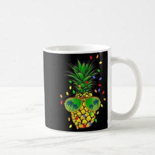 Funny Pineapple Xmas Tree Summer Christmas In July Coffee Mug