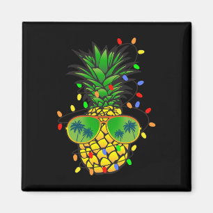 Funny Pineapple Xmas Tree Summer Christmas In July Magnet