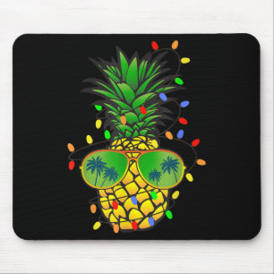 Funny Pineapple Xmas Tree Summer Christmas In July Mouse Pad