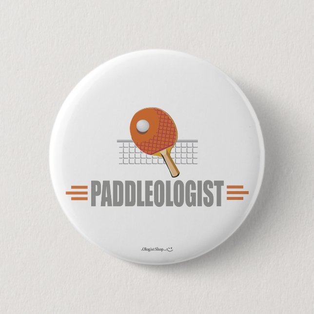 Funny Ping Pong 6 Cm Round Badge (Front)