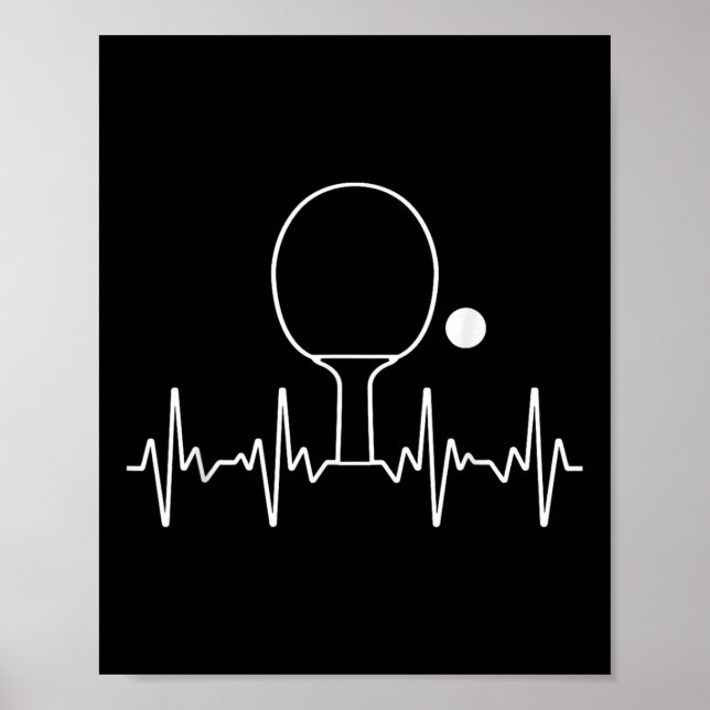 Funny Ping Pong Gift For Men Women Table Tennis He Poster (Front)