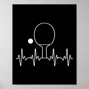Funny Ping Pong Gift For Men Women Table Tennis He Poster