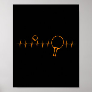 Funny Ping Pong Gift For Men Women Table Tennis He Poster