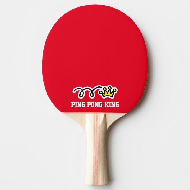 Funny ping pong king crown paddle for table tennis (Front)