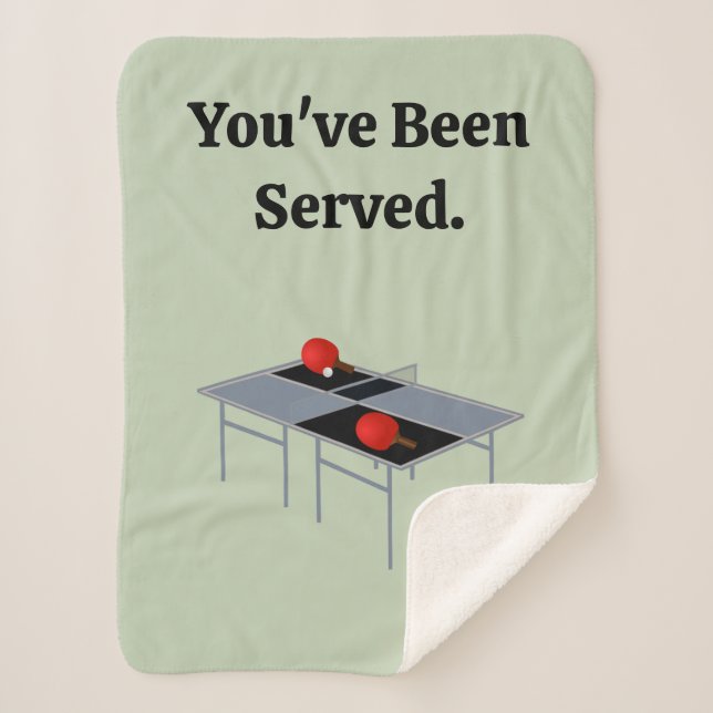 Funny Ping Pong, Sherpa Blanket (Front)