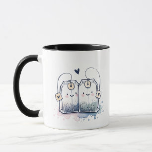 Funny Pink Best-Tea Pun Humour Friendship Mug