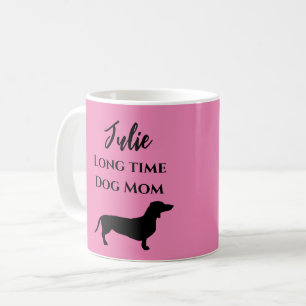 Funny Pink Dachshund Dog Mum  Coffee Mug