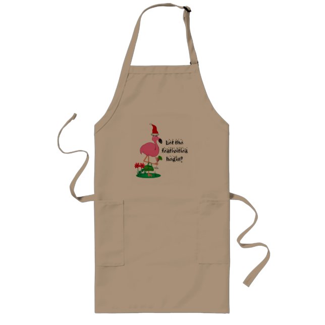 Funny Pink Flamingo Apron (Front)