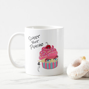 Funny Pink Kawaii Food Humour Cupcake Halloween Coffee Mug