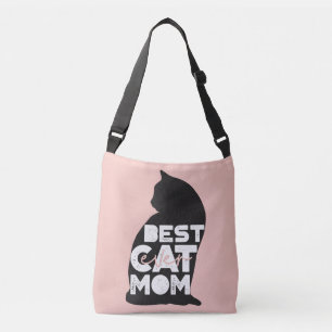 Funny Pink Mother's Day Best Cat Mum Ever Crossbody Bag