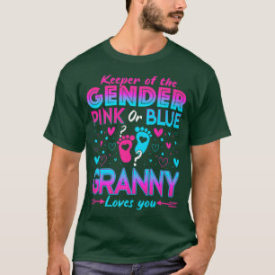 Funny Pink Or Blue Granny Loves You Gender Reveal T-Shirt
