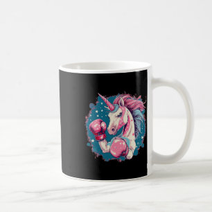Funny Pink Unicorn With Boxing Gloves 1  Coffee Mug
