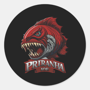 Funny Piranha-joe Lover Gifts Perfect Apparel  Classic Round Sticker