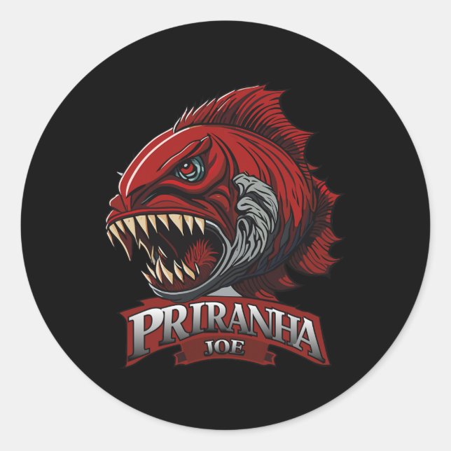 Funny Piranha-joe Lover Gifts Perfect Apparel  Classic Round Sticker (Front)