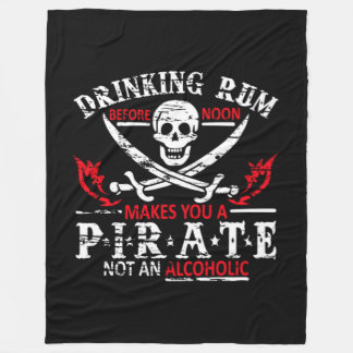 Funny Pirate Gifts Fleece Blanket