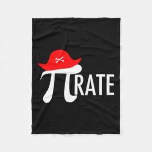 Funny Pirate Math Pun - Pi Day Symbol Humour Tee Fleece Blanket