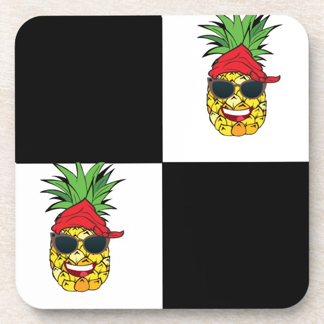 Funny Pirate Pineapple Coaster (Front)