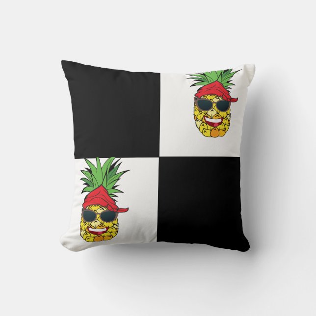 Funny Pirate Pineapple Cushion (Front)