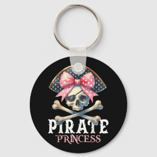 Funny Pirate Princess Coquette Bow Halloween Costu Key Ring
