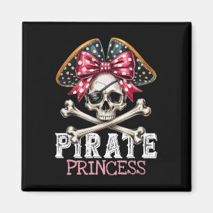Funny Pirate Princess Coquette Bow Halloween Costu Magnet