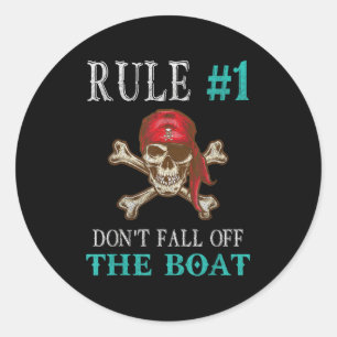 Funny Pirate Quote Tampa Gasparilla Crossbones Des Classic Round Sticker