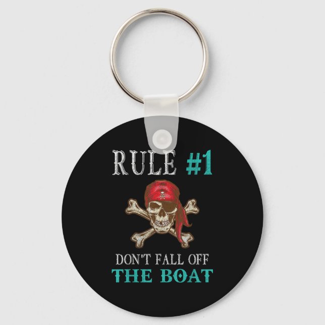 Funny Pirate Quote Tampa Gasparilla Crossbones Des Key Ring (Front)