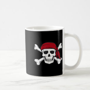 Funny Pirate Skull Crossbones Halloween Costume Coffee Mug