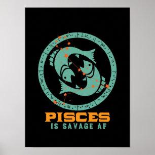 Funny Pisces Zodiac Star Sign Astrology Birthday
