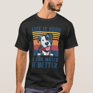 Funny Pit Bull Dog Funny Pit Bull Dog Dad Mum Men T-Shirt
