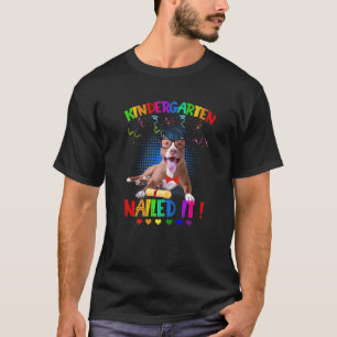 Funny Pit Bull Dog Graduation Class Of 22 Kinderga T-Shirt