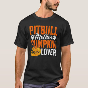 Funny Pit Bull Dog Halloween Pumpkin Apparel Autu T-Shirt