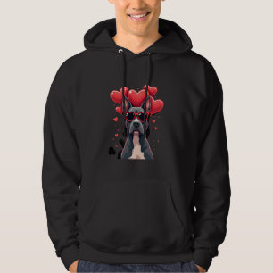 Funny Pitbull Heart Valentines Day Dog Dad Mom Gif Hoodie