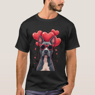 Funny Pitbull Heart Valentines Day Dog Dad Mum Gif T-Shirt