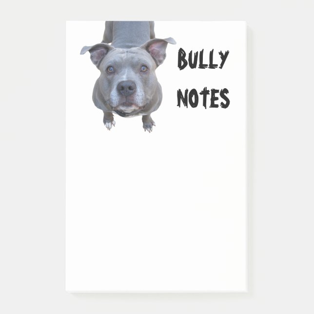 Funny Pitbull Post-it Notes (Front)