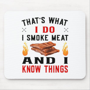 Funny Pitmaster Byrbecue Ribs - I Smoke Meat Bbq G Mouse Pad