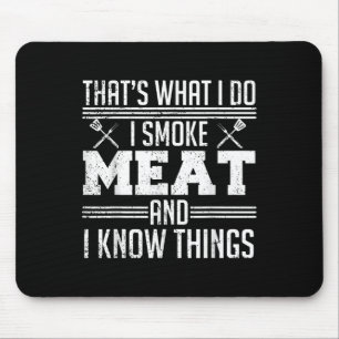 Funny Pitmaster I Smoke Meat Bbq Smoker Grill Dad Mouse Pad