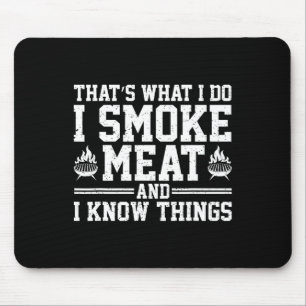 Funny Pitmaster I Smoke Meat Bbq Smoker Grill Gril Mouse Pad