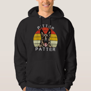 Funny Pitter Patter Dog German Shepherd Dog Rescue Hoodie