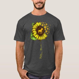 Funny Pittie Mum Sunflower Mother's Day Pitbull Do T-Shirt