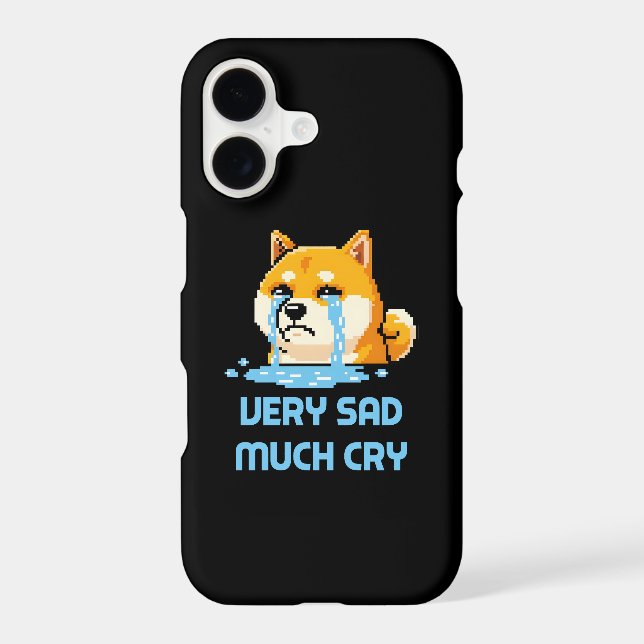 Funny pixel art Shiba Inu dog meme (Back)