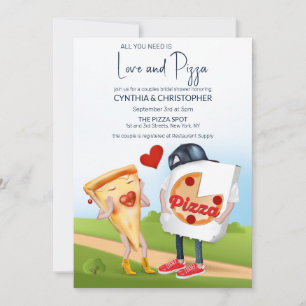Funny Pizza Bridal Shower Invitation