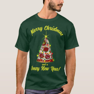 funny Pizza Christmas Tree T-Shirt