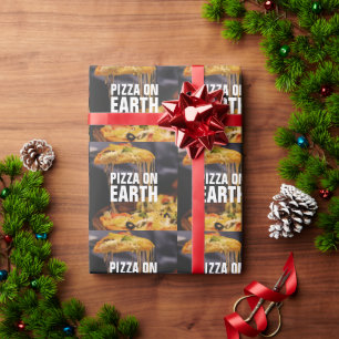 FUNNY PIZZA CHRISTMAS  WRAPPING PAPER