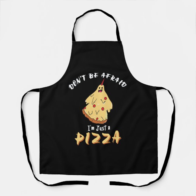 Funny Pizza Costume Halloween Party Apron (Front)